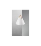 Scandinavian style pendant lamps - DFTP by NORDLUX STRAP Pendant Lamp E27 40W Metal White - product 4