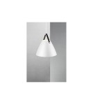 Scandinavian style pendant lamps - DFTP by NORDLUX STRAP Pendant Lamp E27 40W Metal White - product 7