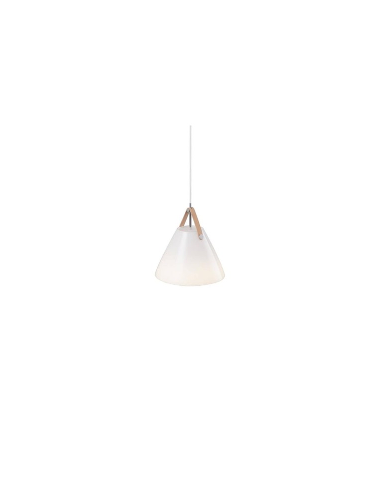 Scandinavian style pendant lamps - DFTP by NORDLUX STRAP Pendant Lamp E27 40W White - product kolory-swiatla.pl 1