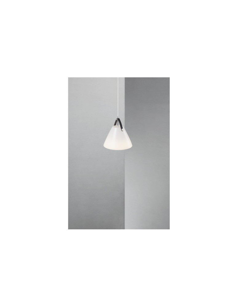 Scandinavian style pendant lamps - DFTP by NORDLUX STRAP Pendant Lamp E27 40W White - product kolory-swiatla.pl 4