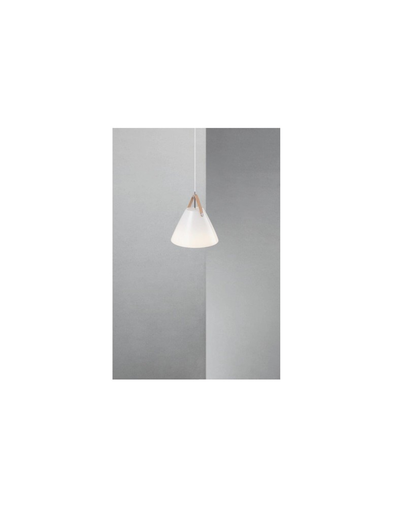 Scandinavian style pendant lamps - DFTP by NORDLUX STRAP Pendant Lamp E27 40W White - product kolory-swiatla.pl 5