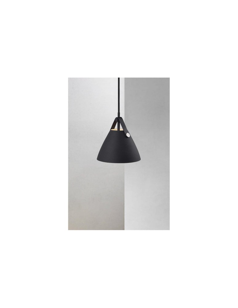 Scandinavian style pendant lamps - DFTP by NORDLUX STRAP Pendant Lamp GU10 40W Metal Black - product kolory-swiatla.pl 4