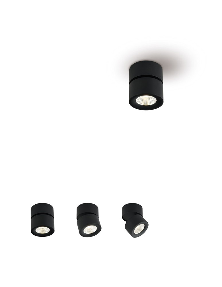 LED headlights - Orlicki Design Mone nero LED Ceiling 1x7W 3000K Black - product kolory-swiatla.pl 3