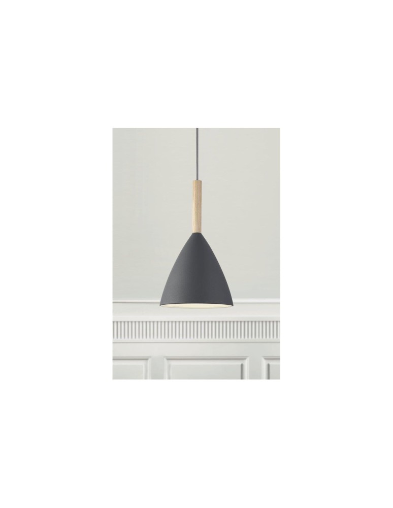 Scandinavian style pendant lamps - DFTP by NORDLUX PURE Pendant Lamp E27 40W Metal Grey. - product kolory-swiatla.pl 5