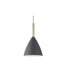 Scandinavian style pendant lamps - DFTP by NORDLUX PURE Pendant Lamp E27 40W Metal Grey 43293010 - product 6