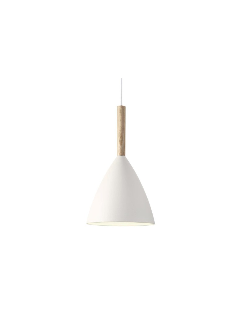 Scandinavian style pendant lamps - DFTP by NORDLUX PURE Pendant Lamp E27 40W Metal White - product kolory-swiatla.pl 1