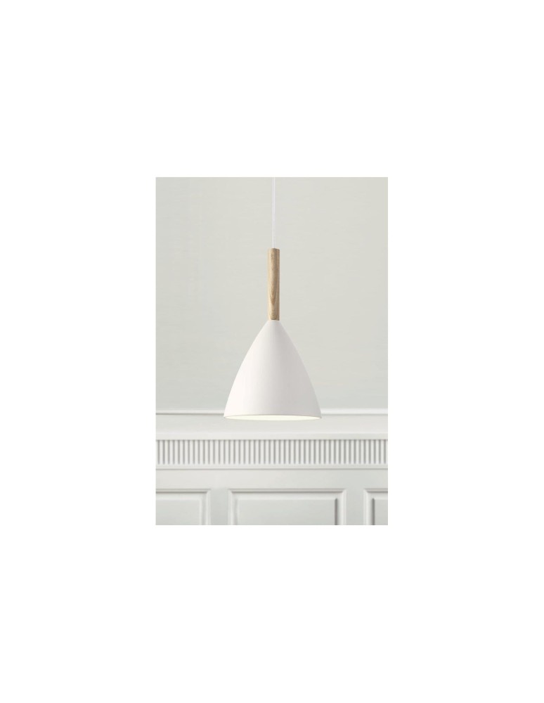 Scandinavian style pendant lamps - DFTP by NORDLUX PURE Pendant Lamp E27 40W Metal White - product kolory-swiatla.pl 5