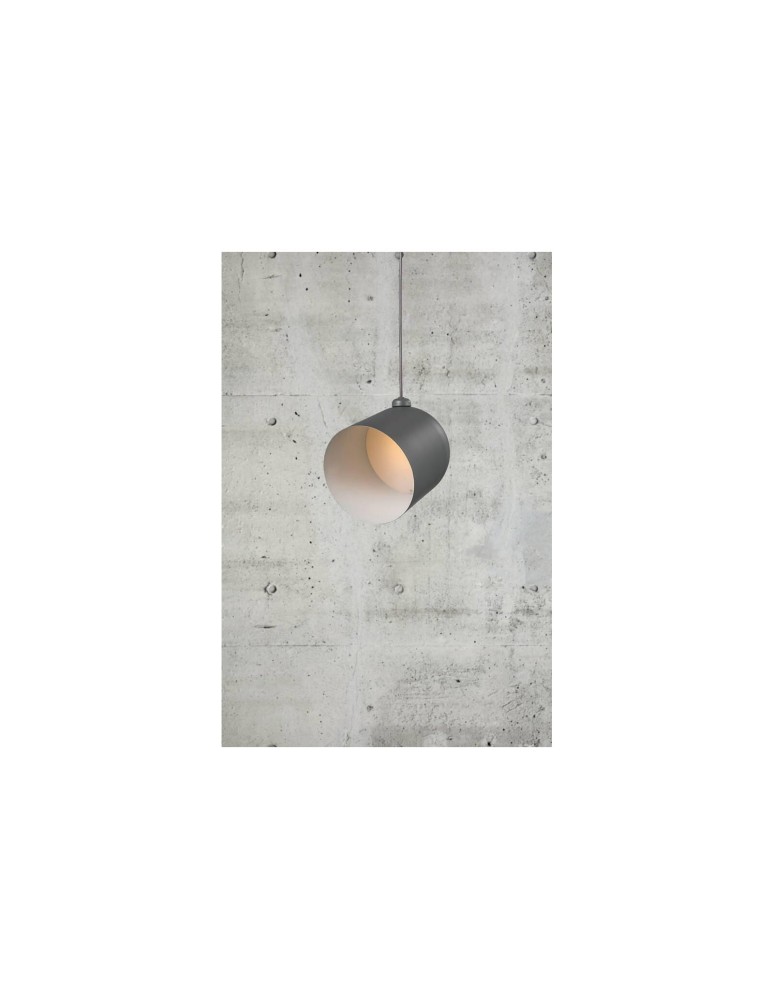 Scandinavian style pendant lamps - DFTP by NORDLUX ANGLE Pendant Lamp E27 60W Metal Grey. - product kolory-swiatla.pl 8