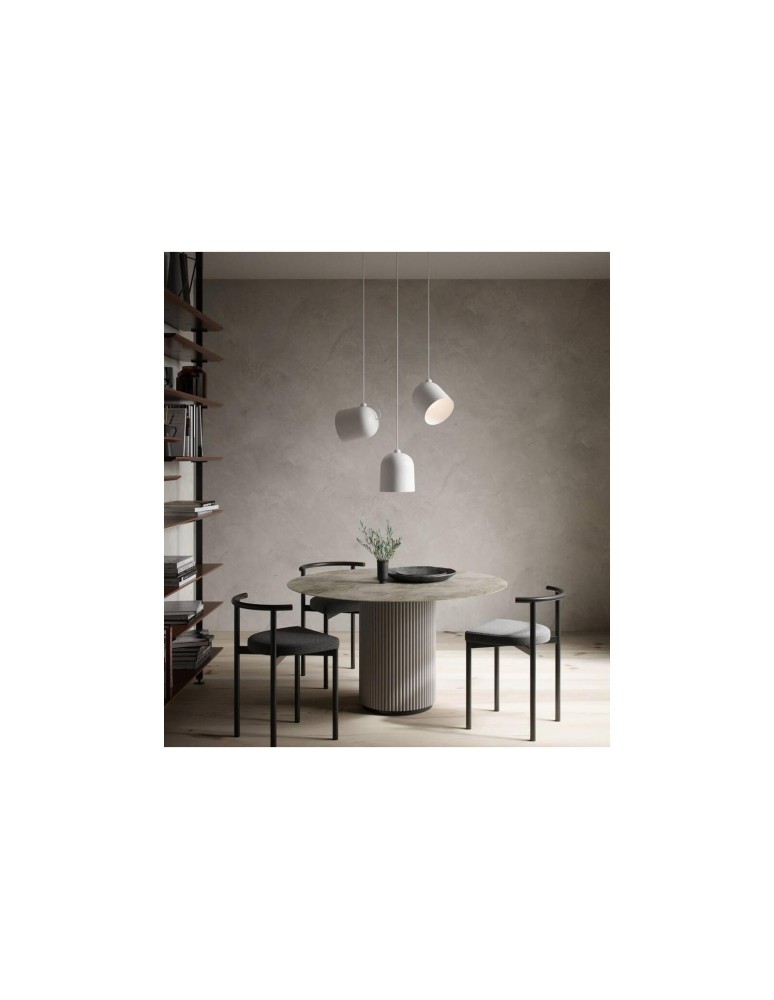 Scandinavian style pendant lamps - DFTP by NORDLUX ANGLE Pendant Lamp E27 60W Metal White/Grey - product kolory-swiatla.pl 4