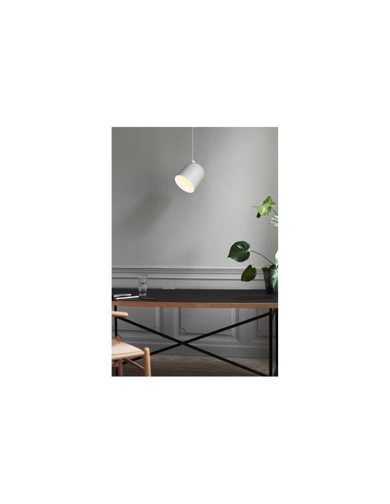 Scandinavian style pendant lamps - DFTP by NORDLUX ANGLE Pendant Lamp E27 60W Metal White/Grey - product kolory-swiatla.pl 5