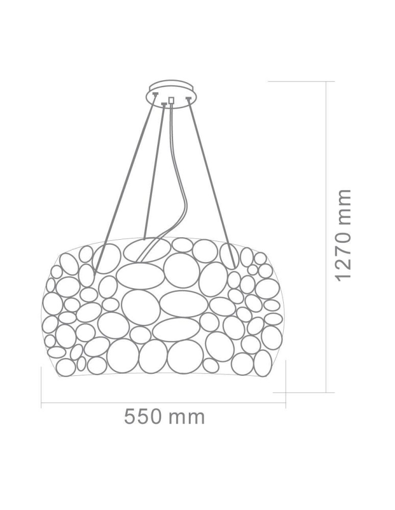 Pendant lamps - Orlicki Design Carera Gold Pendant 6xG9 - product kolory-swiatla.pl 3