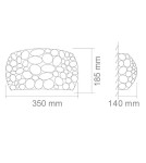 Glamour wall lamps - Orlicki Design Carera Gold Parette Wall lamp 1xG9 - product 3
