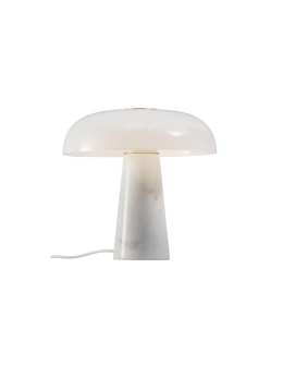 DFTP by NORDLUX GLOSSY Lampa Stołowa E27 15W Marmur Opal Biały