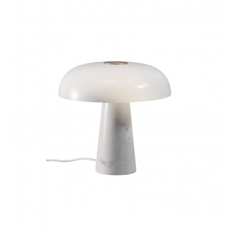 DFTP by NORDLUX GLOSSY Lampa Stołowa E27 15W Marmur Opal Biały