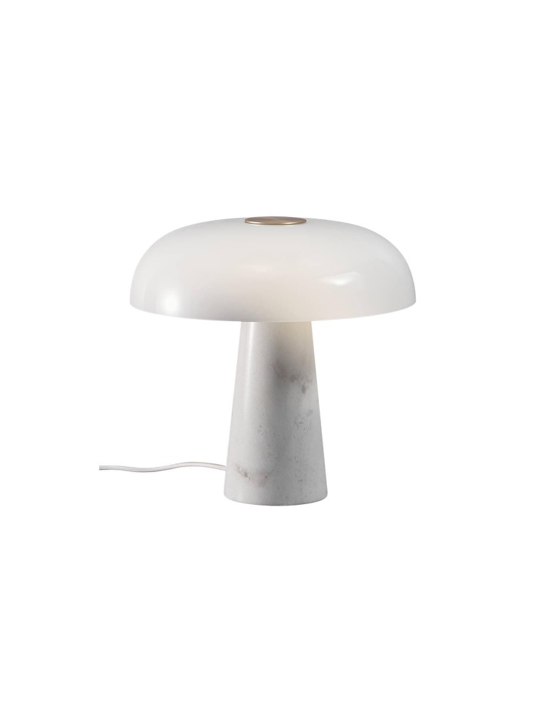 Scandinavian style table lamps - DFTP by NORDLUX GLOSSY Table Lamp E27 15W Marble Opal White - product kolory-swiatla.pl 2