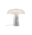 Scandinavian style table lamps - DFTP by NORDLUX GLOSSY Table Lamp E27 15W Marble Opal White - product 3