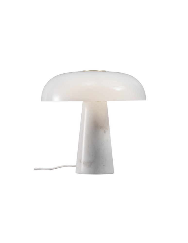 Scandinavian style table lamps - DFTP by NORDLUX GLOSSY Table Lamp E27 15W Marble Opal White - product kolory-swiatla.pl 3