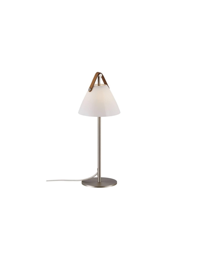 Scandinavian style table lamps - DFTP by NORDLUX STRAP Table Lamp G9 25W Metal Nickel - product kolory-swiatla.pl 1