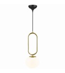 Pendant lamps spheres - DFTP by NORDLUX SHAPES 15W E27 Gold Glass/Metal Pendant Lamp - product 1