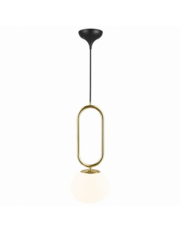 DFTP by NORDLUX SHAPES 15W E27 Gold Glass/Metal Pendant Lamp