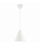 Scandinavian style pendant lamps - DFTP by NORDLUX NONO 40W E27 White Metal/Plastic Pendant Lamp - product 1