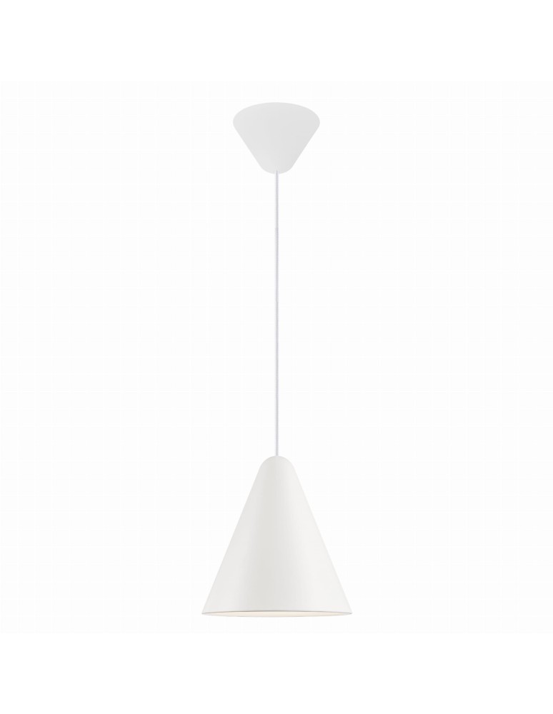 Scandinavian style pendant lamps - DFTP by NORDLUX NONO 40W E27 White Metal/Plastic Pendant Lamp - product kolory-swiatla.pl 1