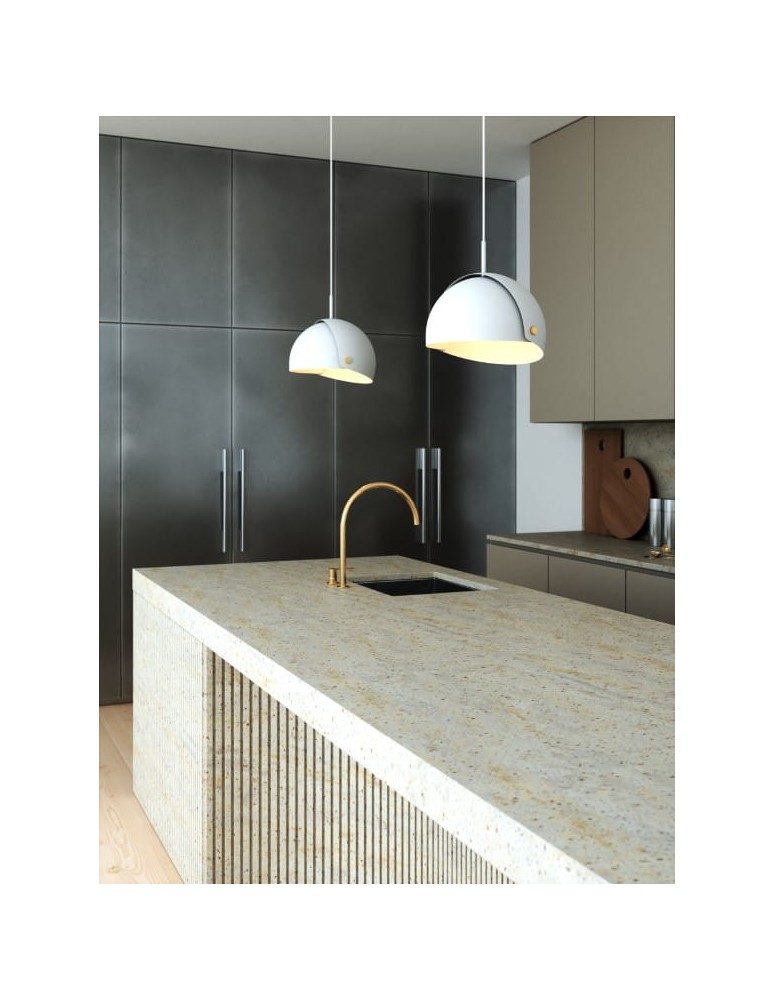 Scandinavian style pendant lamps - DFTP by NORDLUX Align pendant lamp 1xE27 15W Metal White - product kolory-swiatla.pl 5