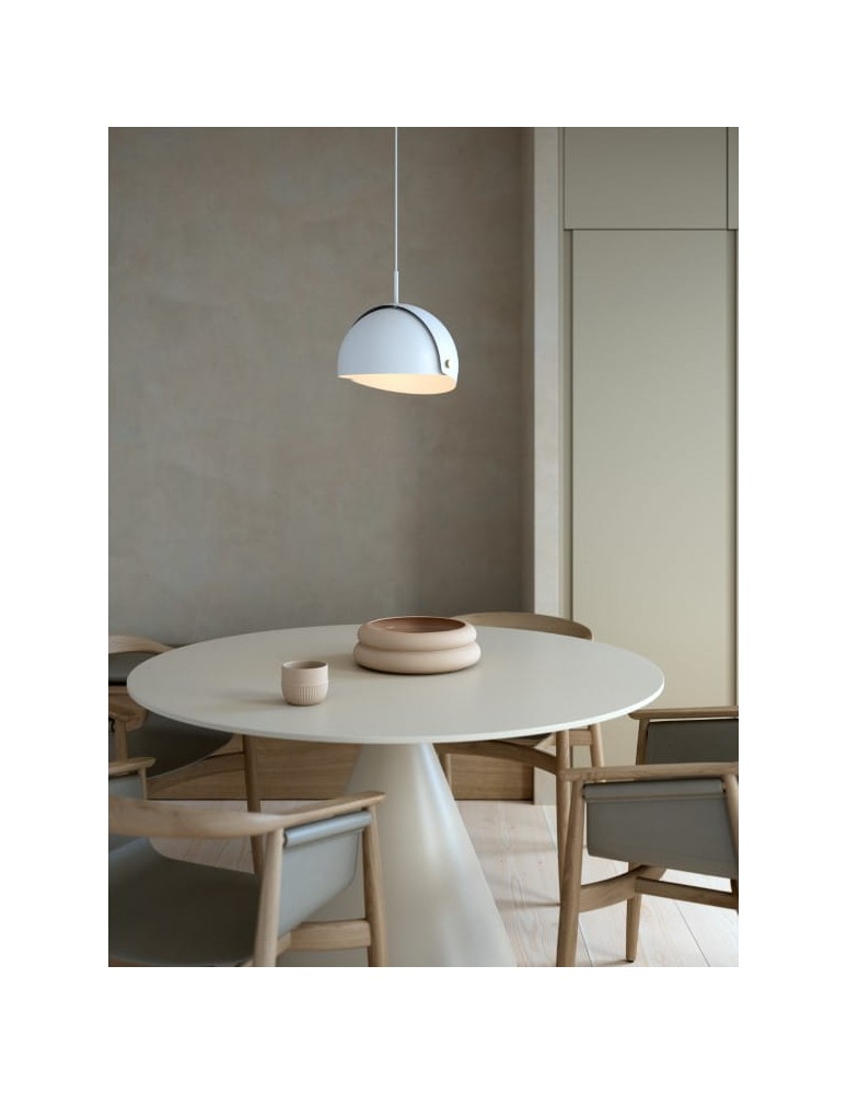 Scandinavian style pendant lamps - DFTP by NORDLUX Align pendant lamp 1xE27 15W Metal White - product kolory-swiatla.pl 6