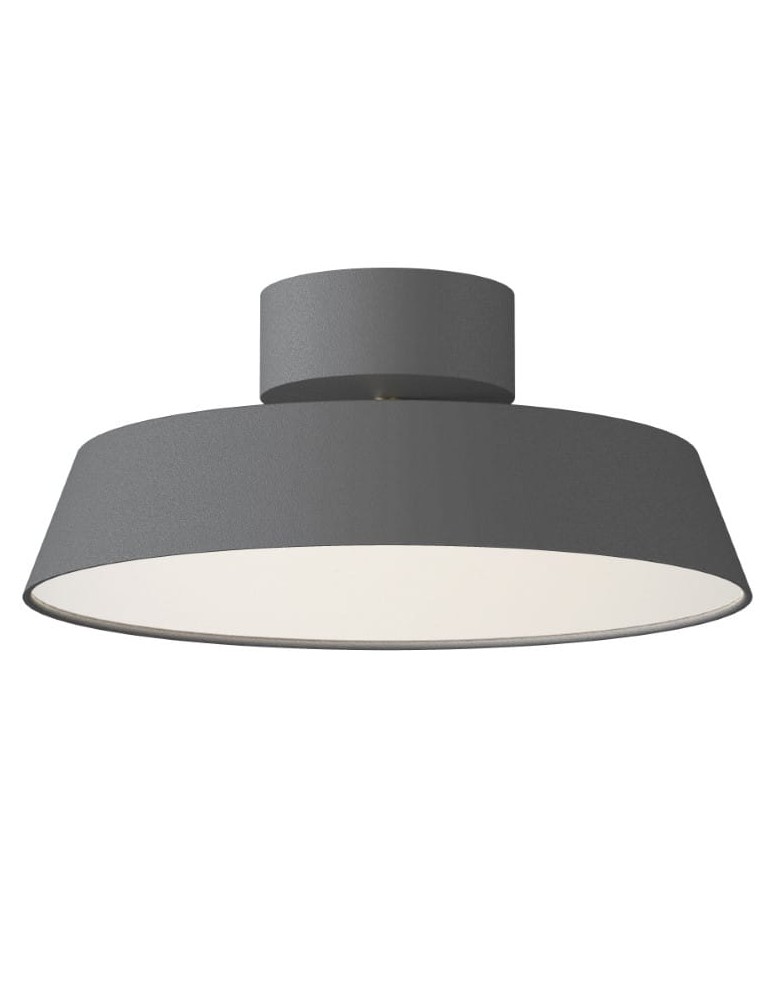 Scandinavian style ceiling lamps - DFTP by NORDLUX KAITO 1xLED Metal Grey ceiling lamp. - product kolory-swiatla.pl 1