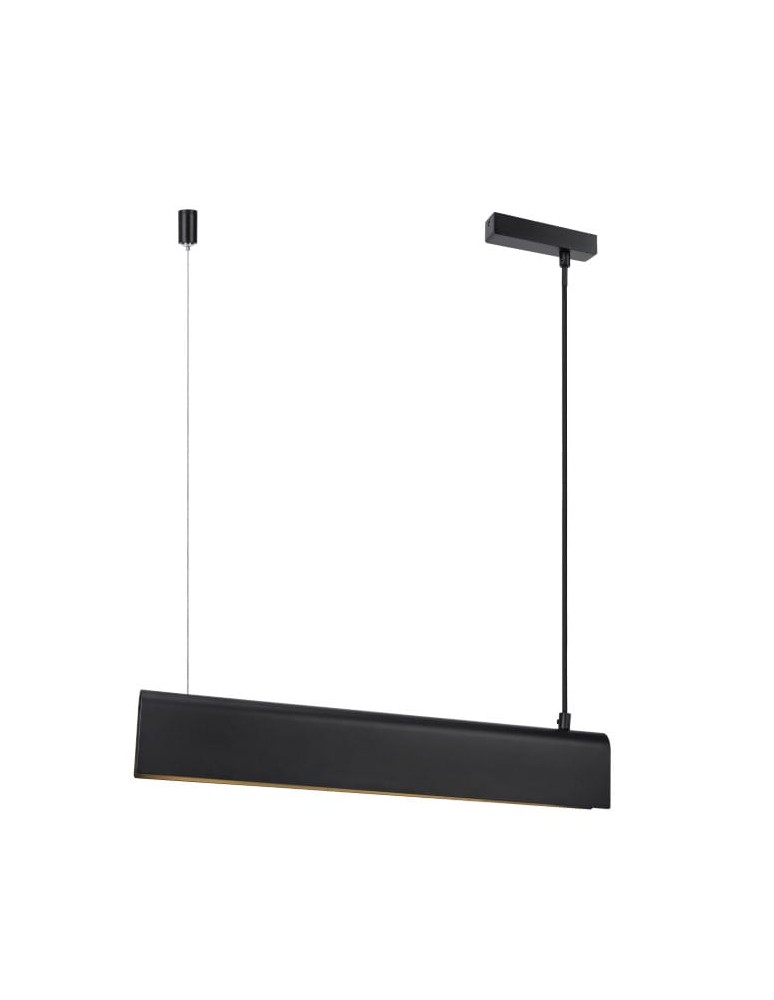 Pendant lamps over the island - DFTP by NORDLUX BEAU pendant lamp 1xS14S 8W Metal Black - product kolory-swiatla.pl 1