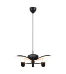 Scandinavian style chandeliers - DFTP by NORDLUX FABIOLA pendant lamp 3xGU10 40W Metal Black - product 1