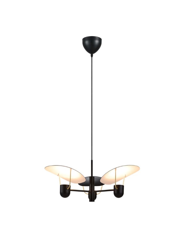 Scandinavian style chandeliers - DFTP by NORDLUX FABIOLA pendant lamp 3xGU10 40W Metal Black - product kolory-swiatla.pl 2