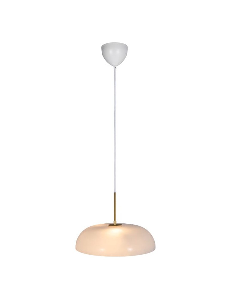Scandinavian style pendant lamps - DFTP by NORDLUX GLOSSY pendant lamp 1xE14 25W Glass White - product kolory-swiatla.pl 1