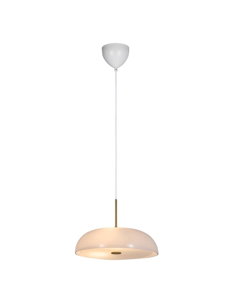 Scandinavian style pendant lamps - DFTP by NORDLUX GLOSSY pendant lamp 1xE14 25W Glass White - product kolory-swiatla.pl 3