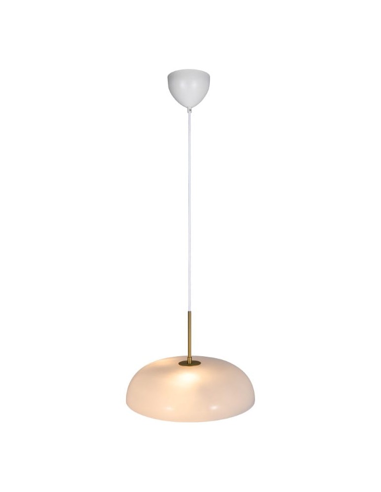 Scandinavian style pendant lamps - DFTP by NORDLUX GLOSSY pendant lamp 1xE14 25W Glass White - product kolory-swiatla.pl 4