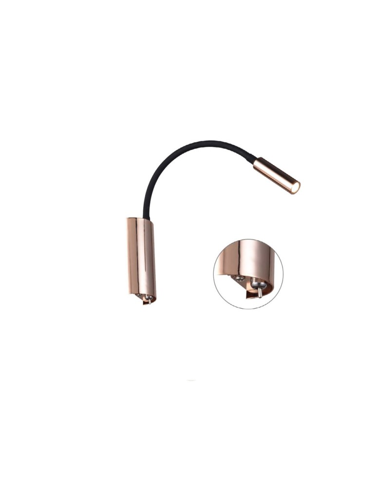 Reading wall lamps - Orlicki Design Nuto Gold LED wall lamp 3W 3000K - product kolory-swiatla.pl 1