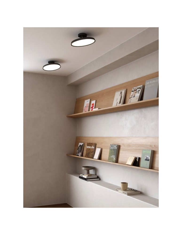 Scandinavian style ceiling lamps - DFTP by NORDLUX KAITO 1xLED Metal ceiling lamp Black 2220516003 - product kolory-swiatla.pl 2
