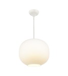 Scandinavian style pendant lamps - DFTP by NORDLUX NAVONE pendant lamp 1xE27 40W Glass White - product 1