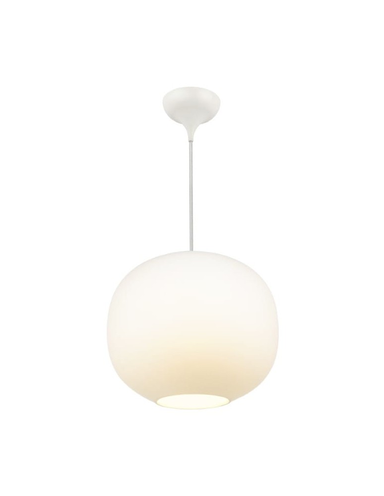 Scandinavian style pendant lamps - DFTP by NORDLUX NAVONE pendant lamp 1xE27 40W Glass White - product kolory-swiatla.pl 1