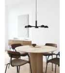 Scandinavian style chandeliers - DFTP by NORDLUX NOMI pendant lamp 5xE14 8W Metal Black - product 2