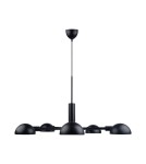 Scandinavian style chandeliers - DFTP by NORDLUX NOMI pendant lamp 5xE14 8W Metal Black - product 3