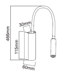 Reading wall lamps - Orlicki Design Nuto Bianco LED wall lamp 3W 3000K - product 3