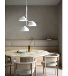 Scandinavian style chandeliers - DFTP by NORDLUX TULLIO pendant lamp 3xE14 25W Metal White - product 2