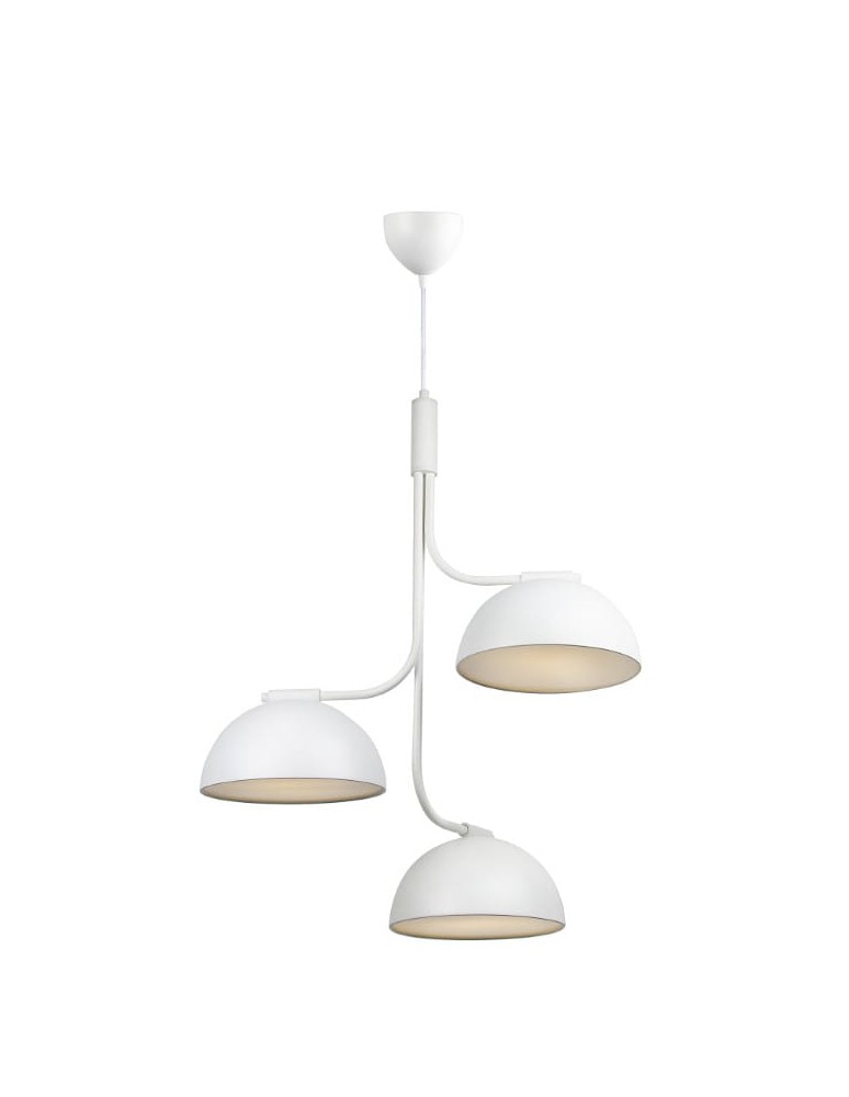 Scandinavian style chandeliers - DFTP by NORDLUX TULLIO pendant lamp 3xE14 25W Metal White - product kolory-swiatla.pl 1