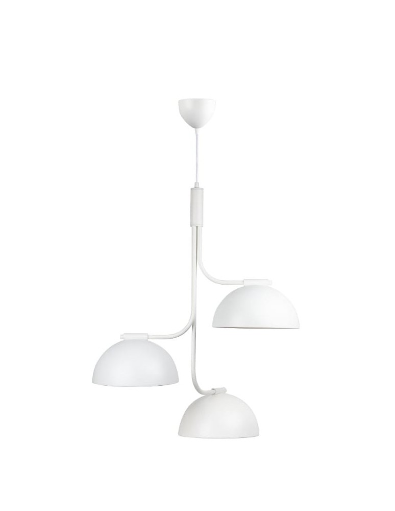 Scandinavian style chandeliers - DFTP by NORDLUX TULLIO pendant lamp 3xE14 25W Metal White - product kolory-swiatla.pl 3