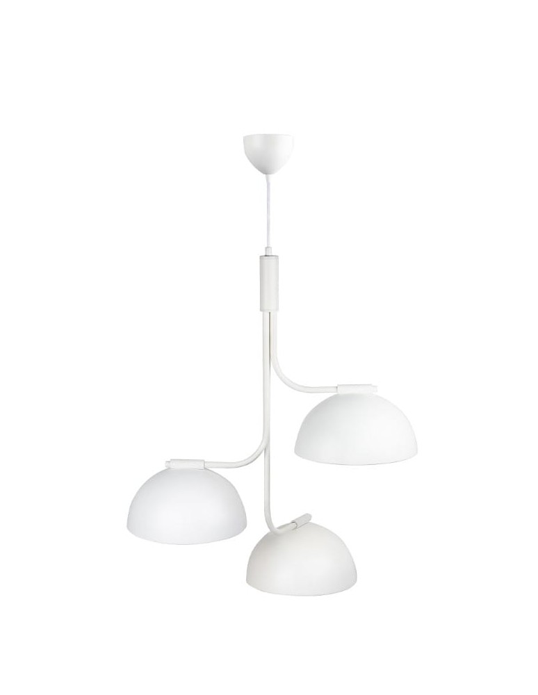 Scandinavian style chandeliers - DFTP by NORDLUX TULLIO pendant lamp 3xE14 25W Metal White - product kolory-swiatla.pl 4