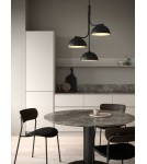Scandinavian style chandeliers - DFTP by NORDLUX TULLIO pendant lamp 3xE14 25W Metal Black - product 2