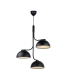 Scandinavian style chandeliers - DFTP by NORDLUX TULLIO pendant lamp 3xE14 25W Metal Black - product 1