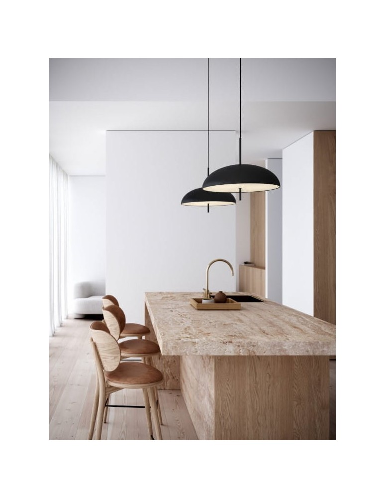 Scandinavian style pendant lamps - DFTP by NORDLUX VERSALE pendant lamp 2xE27 15W Metal Black - product kolory-swiatla.pl 2