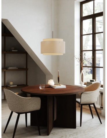 DFTP by NORDLUX Lampa wisząca TAKAI 1xE27 25W Tekstylia Beżowy - produkt 2